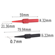 4PCS Multimeter Testing Lead Fluke Extention Back Probes Sharp Needles Micro Pins V528-PROBES-4PCS-166247