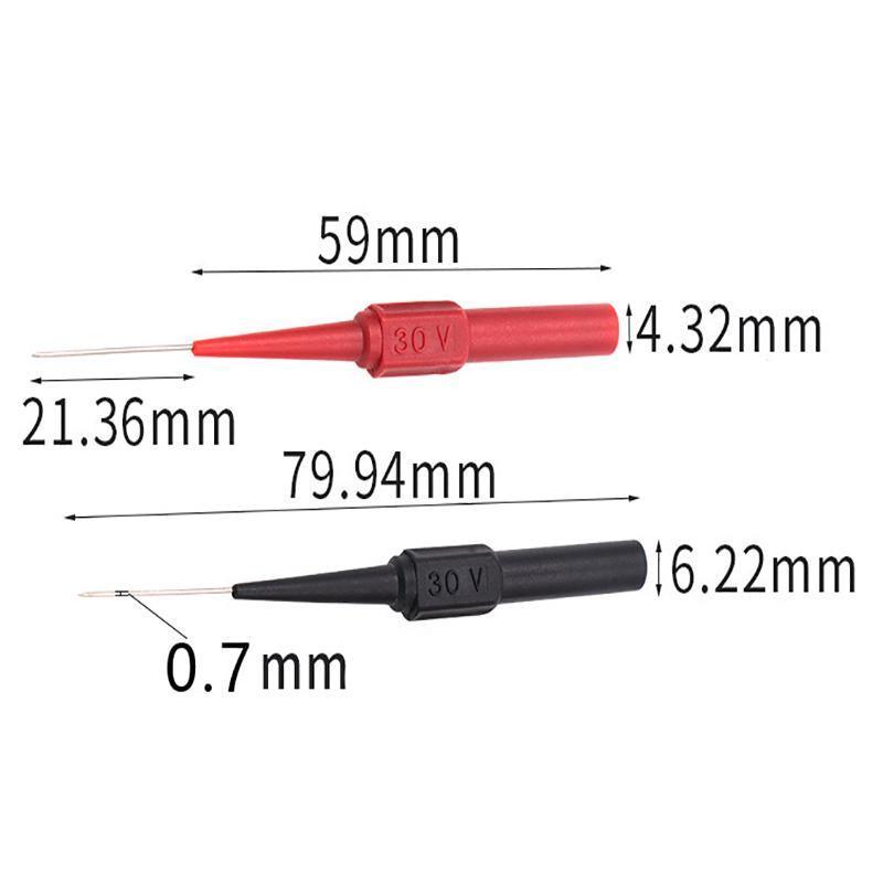 4PCS Multimeter Testing Lead Fluke Extention Back Probes Sharp Needles Micro Pins V528-PROBES-4PCS-166247