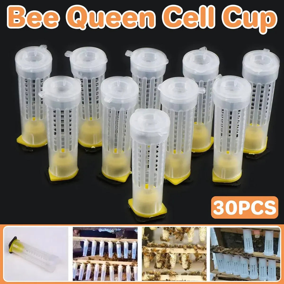 30pcs Bee Protective Covers Multi Functional King Cage Bee Bite Protector Shield V528-PROTECTIVE-COVER-30PCS-650748