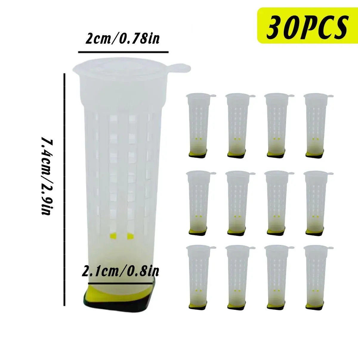 30pcs Bee Protective Covers Multi Functional King Cage Bee Bite Protector Shield V528-PROTECTIVE-COVER-30PCS-650748