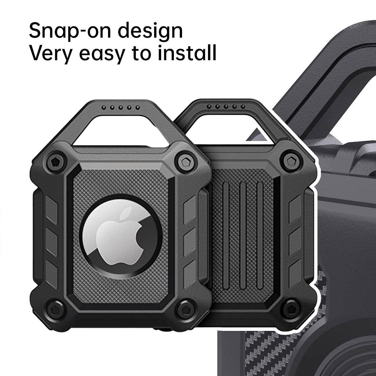 Waterproof Apple AirTag Protective Case TPU Cover Air Tag Tracker Loop Holder - Green V528-PROTECTIVE-COVER-GREEN-105303