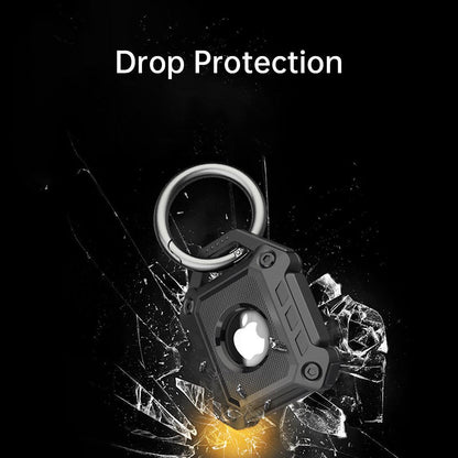 Waterproof Apple AirTag Protective Case TPU Cover Air Tag Tracker Loop Holder - Green V528-PROTECTIVE-COVER-GREEN-105303