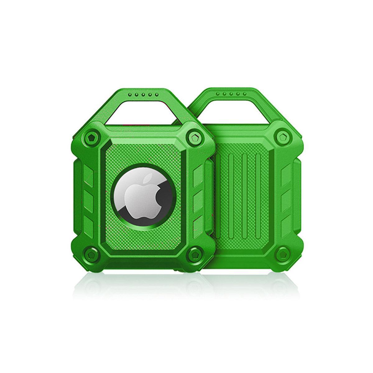 Waterproof Apple AirTag Protective Case TPU Cover Air Tag Tracker Loop Holder - Green V528-PROTECTIVE-COVER-GREEN-105303
