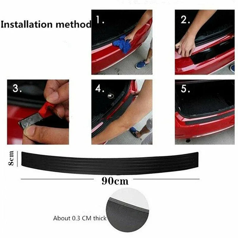 Car Trunk Rear Edge Protector Rubber Bumper Guard No Scratch Auto Universal Au V528-PROTECTIVESTRIP-11649