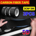 3PCS 3m Carbon Fiber Car Sticker Door Sill Anti-Scratch Tape DIY Protection Film V528-PROTECTORKIT-3PCS-3CM-3M-555664