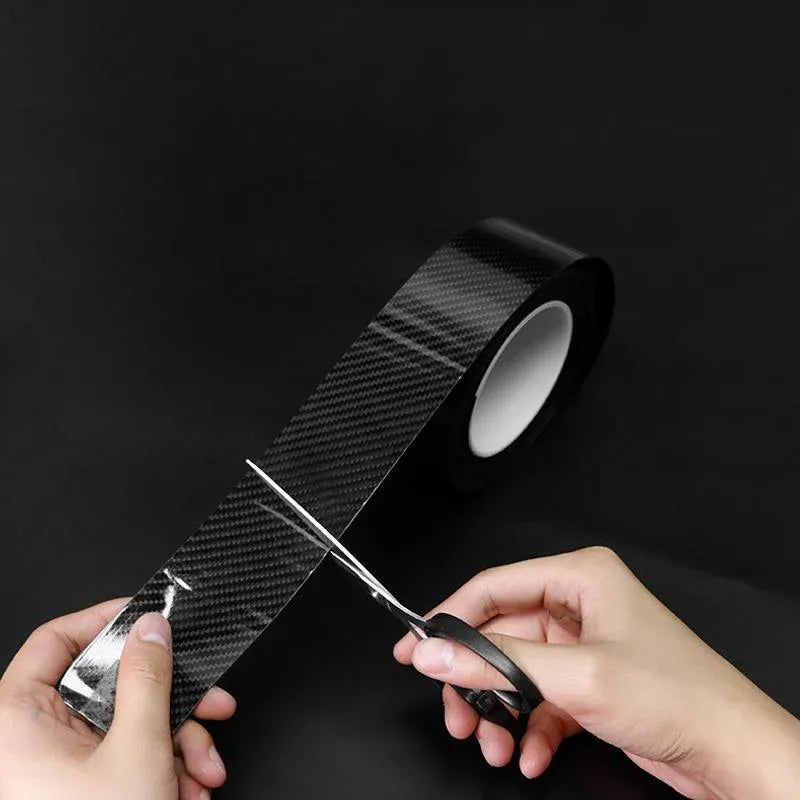 3PCS 3m Carbon Fiber Car Sticker Door Sill Anti-Scratch Tape DIY Protection Film V528-PROTECTORKIT-3PCS-3CM-3M-555664