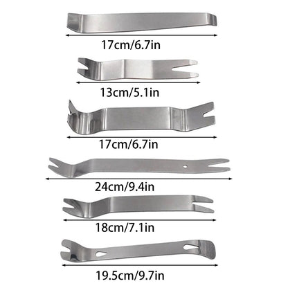 6pcs Pry Bar Tool Set Metal Dismantling Plate Fastener Remover For Car Repair V528-PRY-BAR-6PCS-BLUE-MSD-703690
