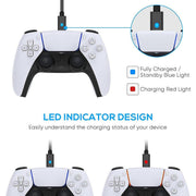 For PS5 Controller 3M USB Type-C Braided Fast Charging Cable for PS5 NS PRO V528-PS5CONTROLLERCABLE-3M-638775