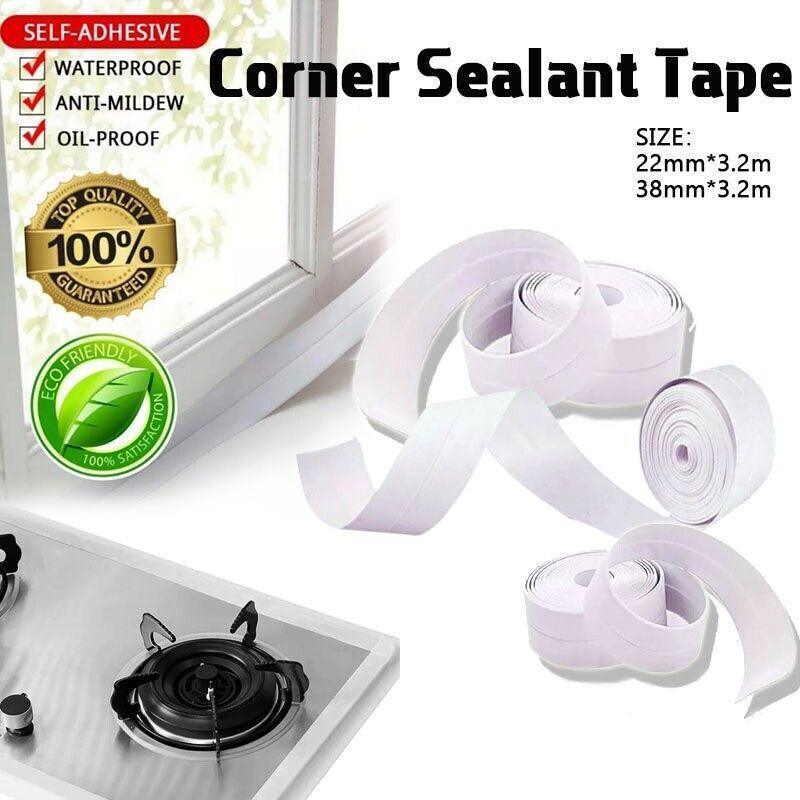 Kitchen Bathroom Sink Sealing Strip Waterproof Tape 3.2M White Easy to Clean White - 22mm*3.2m V528-PSENDLETYPE-22MM-3-2M82137