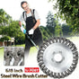 6/8inch Weed Brush Steel Wire Trimmer Wheel Garden Lawnmower Head Tool Grass Cutter - 8'' V528-PSIZE-826099