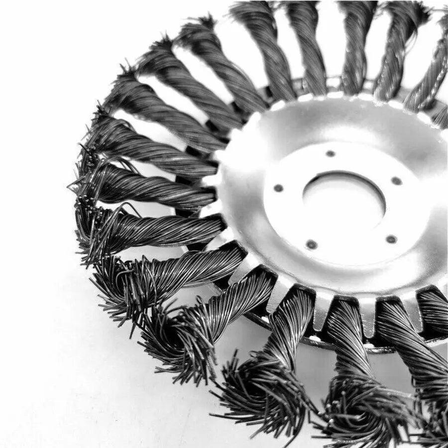 6/8inch Weed Brush Steel Wire Trimmer Wheel Garden Lawnmower Head Tool Grass Cutter - 8'' V528-PSIZE-826099