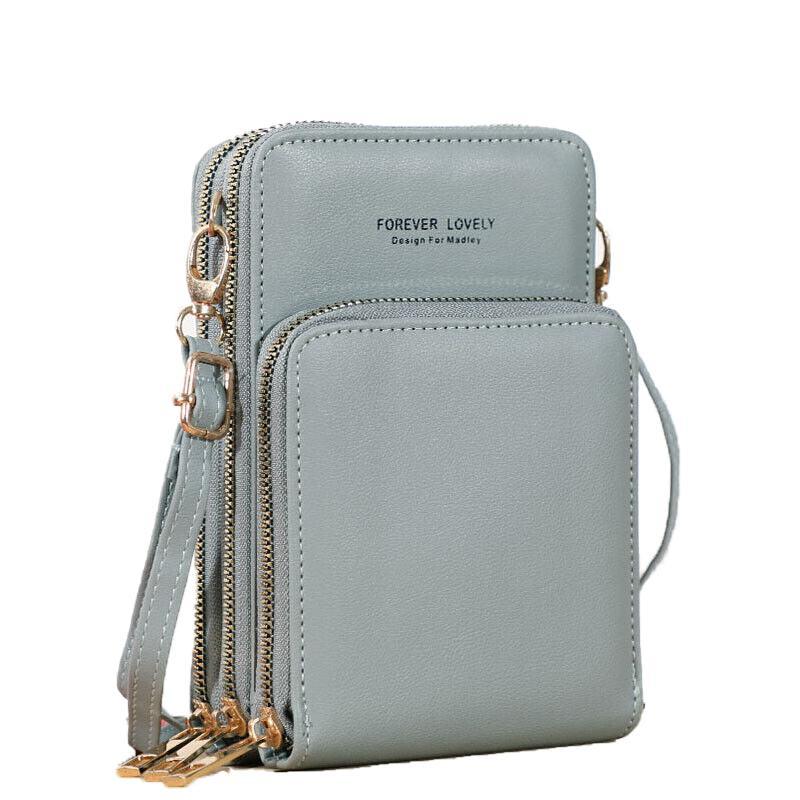 Women Crossbody Phone Purse Touch Screen Bag Rfid Blocking Wallet Shoulder Strap - Blue V528-PSMALLBAGBL2COLOUR-BLUE99234