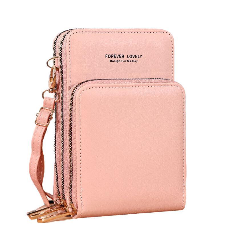 Women Crossbody Phone Purse Touch Screen Bag Rfid Blocking Wallet Shoulder Strap - Grey V528-PSMALLBAGGRCOLOUR-GREY85446