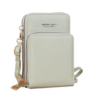 Women Crossbody Phone Purse Touch Screen Bag Rfid Blocking Wallet Shoulder Strap - Grey V528-PSMALLBAGGRCOLOUR-GREY85446
