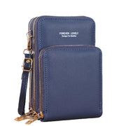 Women Crossbody Phone Purse Touch Screen Bag Rfid Blocking Wallet Shoulder Strap - Grey V528-PSMALLBAGGRCOLOUR-GREY85446