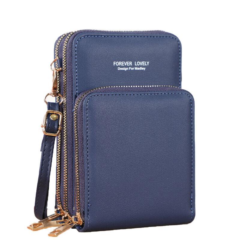 Women Crossbody Phone Purse Touch Screen Bag Rfid Blocking Wallet Shoulder Strap - Grey V528-PSMALLBAGGRCOLOUR-GREY85446