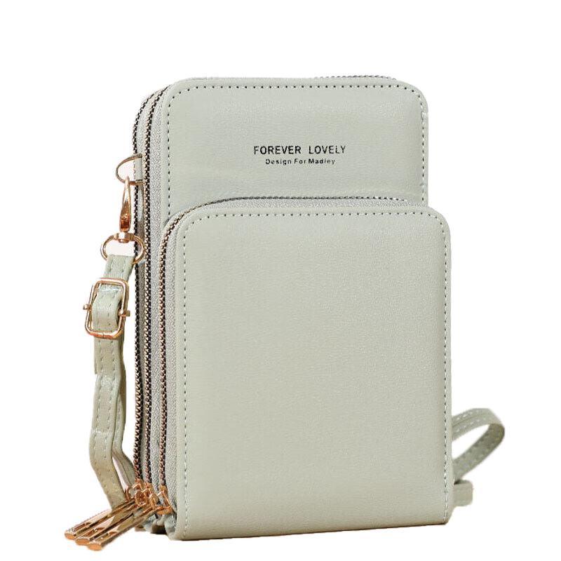 Women Crossbody Phone Purse Touch Screen Bag Rfid Blocking Wallet Shoulder Strap - Red V528-PSMALLBAGRECOLOUR-RED55244