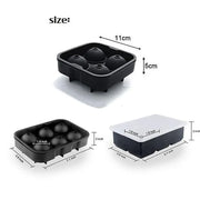 Large Ice Cube Tray Ball Maker Big Silicone Mold Sphere Whiskey Round Mould - Circular 4 grid V528-PSTYLE-CIRCULAR4GRID39635