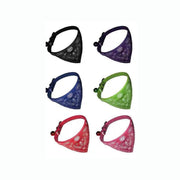 Adjustable Bandana Collar with Bell for Small Dogs and Cats Triangle Scarf Style - Rose Red V528-PUCOLLAR-ROSERED-21610