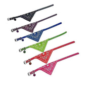 Adjustable Bandana Collar with Bell for Small Dogs and Cats Triangle Scarf Style - Rose Red V528-PUCOLLAR-ROSERED-21610