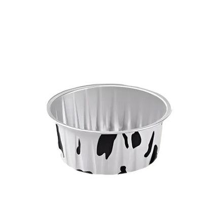 100Pcs Cake Tools Pudding Cake Aluminum Foil Baking Cups Cupcake Cup with Lids - 100pcs-Cow V528-PUDDING-CUP-100PCS-COW-925952