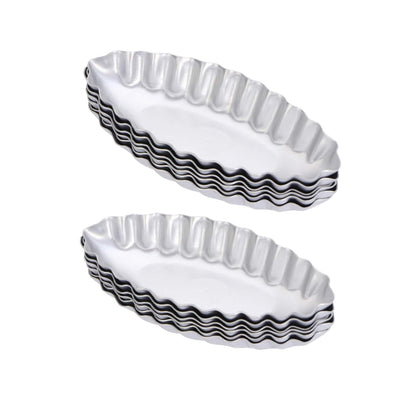 10PCS Baking Egg Tart Mould Cake Tins Set DIY Cups Sailing Boat Pie Mold Plate V528-PUDDING-CUP-C14-10PCS-204221