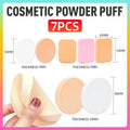 7PCS Puff Air-Cushion Makeup Sponge Smooth Puff Beauty Tools Wet Dry Dual Use V528-PUFF-7PCS-597214