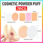 7PCS Puff Air-Cushion Makeup Sponge Smooth Puff Beauty Tools Wet Dry Dual Use V528-PUFF-7PCS-597214