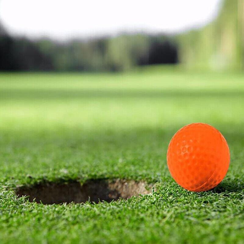Indoor Outdoor Golf Training Foam Balls 12 Pack PU Soft Practice Accessories - Orange V528-PUGOLF-12PCS-ORANGE-86279