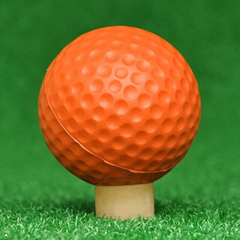 Indoor Outdoor Golf Training Foam Balls 12 Pack PU Soft Practice Accessories - Orange V528-PUGOLF-12PCS-ORANGE-86279