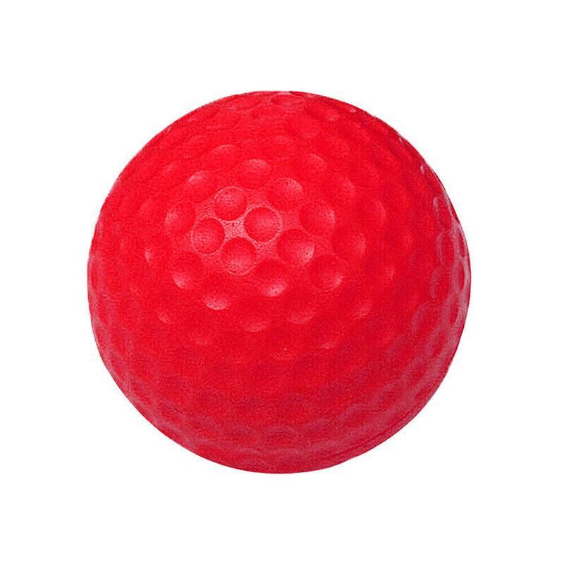 Indoor Outdoor Golf Training Foam Balls 12 Pack PU Soft Practice Accessories - Red V528-PUGOLF-12PCS-RED-89752