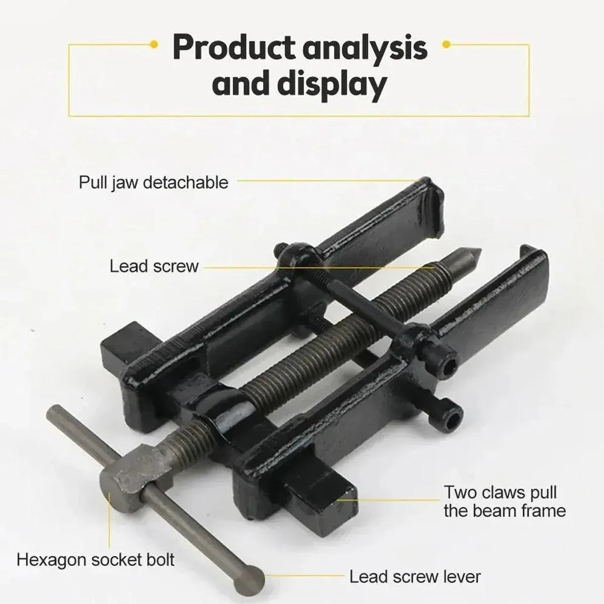 Small Wheel Bearing Puller Two Claws Dismantling Multifunctional Remover Tool - 4 inch V528-PULL-OUT-TOOL-4INCHES-818256