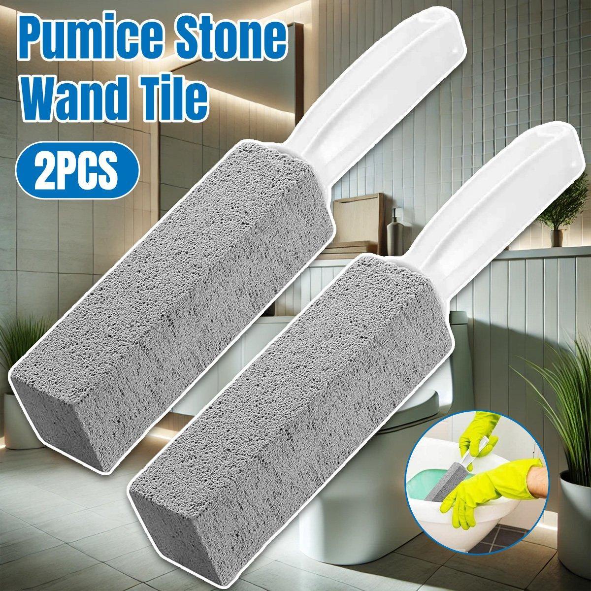 Pumice Stone Wand Tile Cleaning Stains Brush Cleaner Tool Toilet Bowl Bathtub V528-PUMICE-BRUSH-2PCS-412909