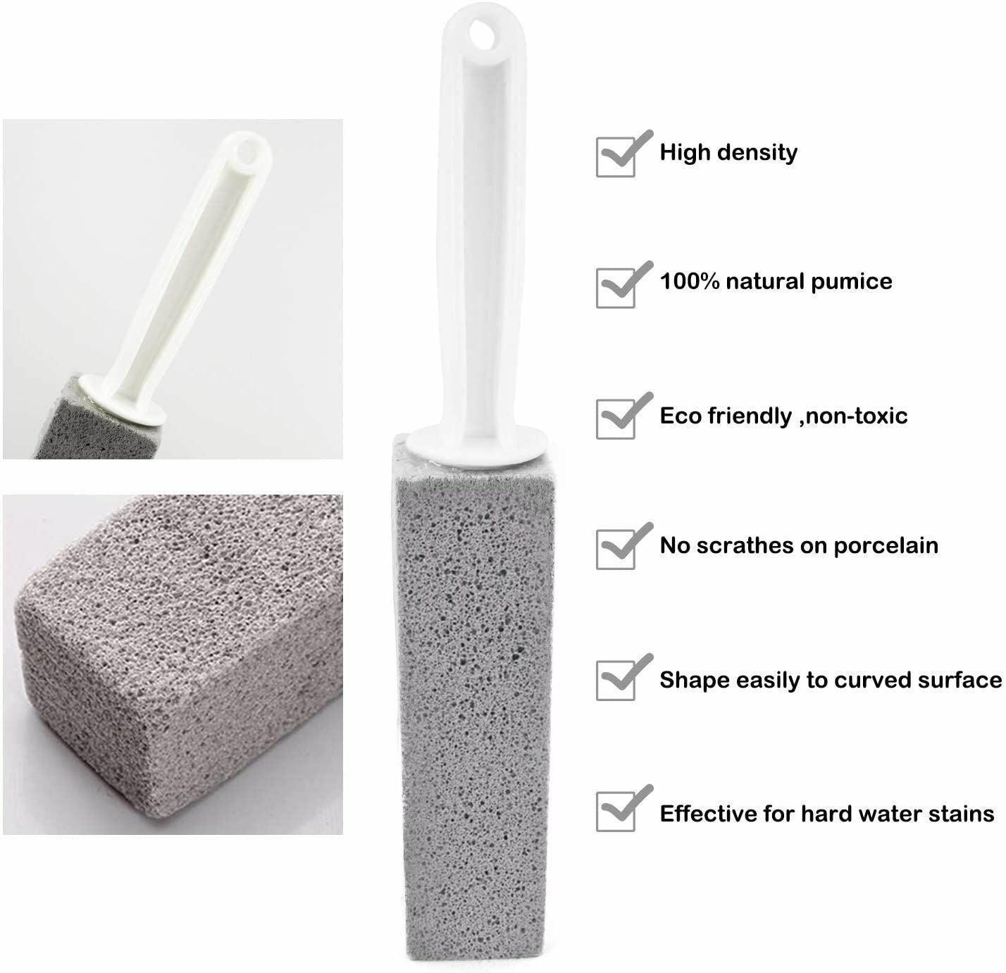 Pumice Stone Wand Tile Cleaning Stains Brush Cleaner Tool Toilet Bowl Bathtub V528-PUMICE-BRUSH-2PCS-412909