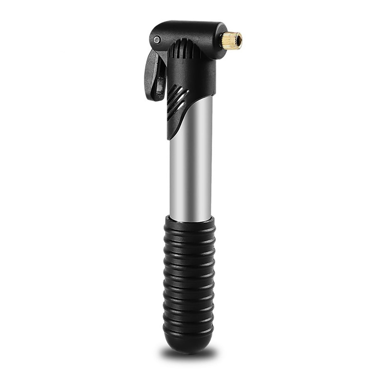 Aluminium Mini Bicycle Air Pump Bike Hand Ball Inflator Portable Cycling Tyre V528-PUMP-BLACK-462292