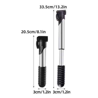 Aluminium Mini Bicycle Air Pump Bike Hand Ball Inflator Portable Cycling Tyre V528-PUMP-BLACK-462292