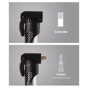 Aluminium Mini Bicycle Air Pump Bike Hand Ball Inflator Portable Cycling Tyre V528-PUMP-BLACK-462292