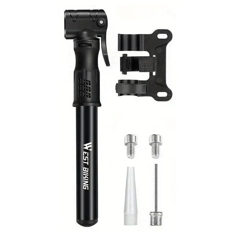 Portable Bicycle Pump Mini Inflatable Tube Pump Tire Inflator for Bike Cycling - Black V528-PUMP-BLACK-636015