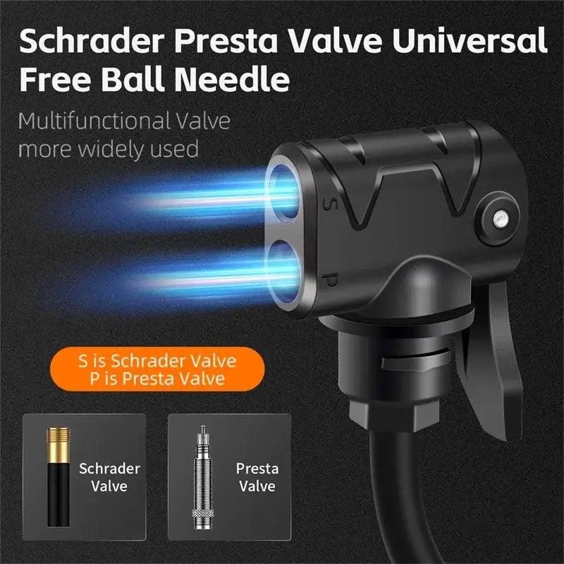 Portable Bicycle Pump Mini Inflatable Tube Pump Tire Inflator for Bike Cycling - Black V528-PUMP-BLACK-636015