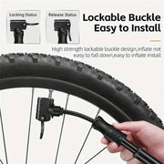 Portable Bicycle Pump Mini Inflatable Tube Pump Tire Inflator for Bike Cycling - Black V528-PUMP-BLACK-636015
