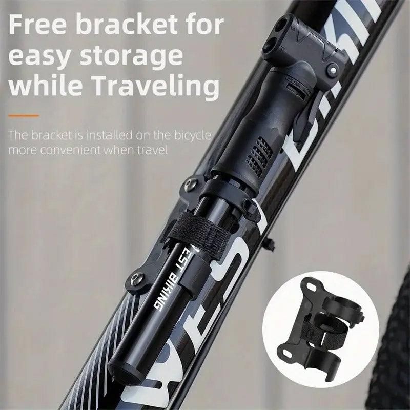 Portable Bicycle Pump Mini Inflatable Tube Pump Tire Inflator for Bike Cycling - Black V528-PUMP-BLACK-636015