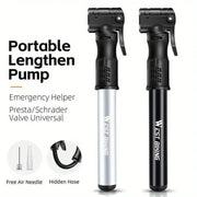 Portable Bicycle Pump Mini Inflatable Tube Pump Tire Inflator for Bike Cycling - Black V528-PUMP-BLACK-636015