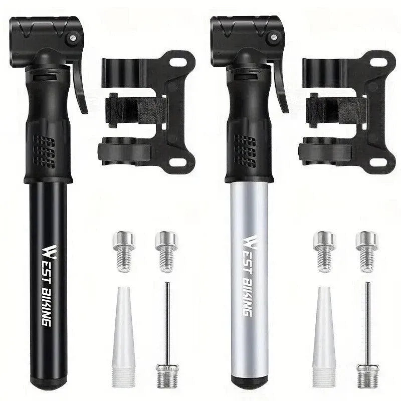 Portable Bicycle Pump Mini Inflatable Tube Pump Tire Inflator for Bike Cycling - Silver V528-PUMP-SILVER-755518