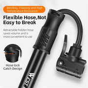 Portable Bicycle Pump Mini Inflatable Tube Pump Tire Inflator for Bike Cycling - Silver V528-PUMP-SILVER-755518