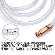 Syphon Jiggler Hose Pump Copper Attachment Self Priming 18Mm 1.8M Petrol Liquid V528-PUMPCOPPER-195469