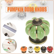 Pumpkin Ceramic Vintage Door Knobs Cabinet Drawer Cupboard Kitchen Pull Handle V528-PUMPKIN-BLACK-35780