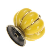 Pumpkin Ceramic Vintage Door Knobs Cabinet Drawer Cupboard Kitchen Pull Handle V528-PUMPKIN-BLACK-35780
