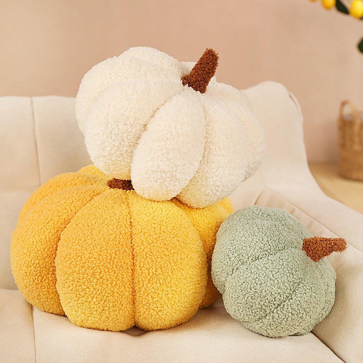 Soft Plush Pumpkin Pillow Cushion Sofa Living Room Bay Window Decor Indoor Toy - Dark Green V528-PUMPKIN-DARK-GREEN-368224