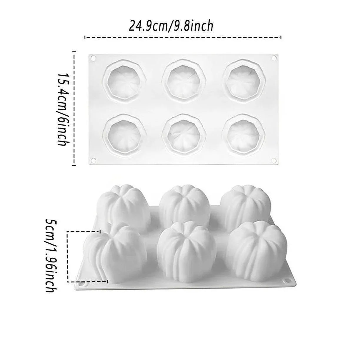 Halloween Silicone Chocolate Cake Mold Pumpkin Mold Baking DIY Handmade Soap V528-PUMPKIN-MOLD-6-288650