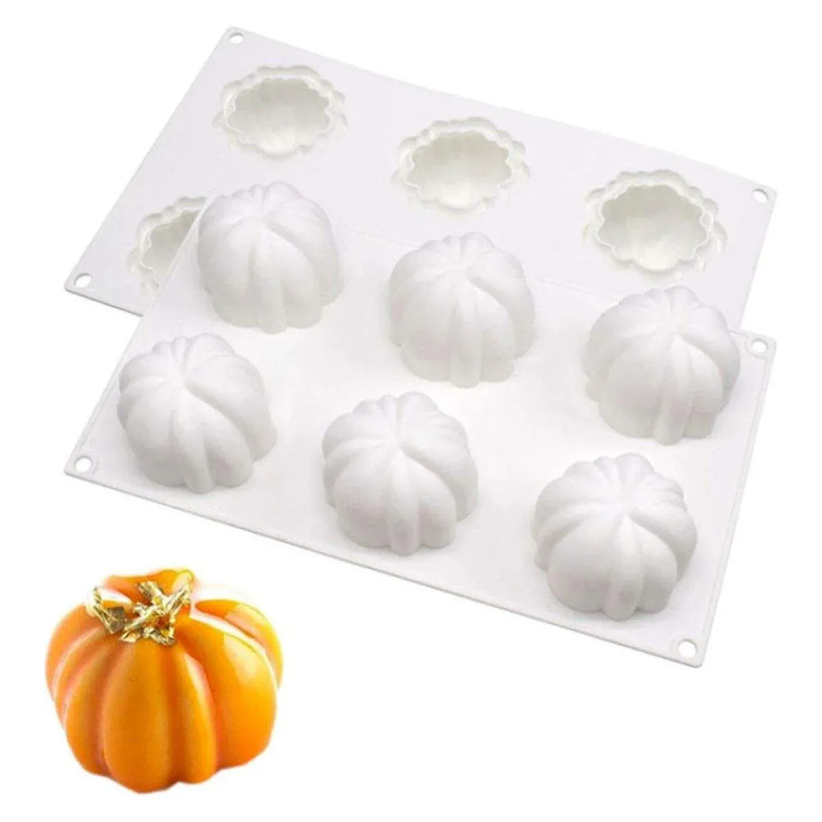 Halloween Silicone Chocolate Cake Mold Pumpkin Mold Baking DIY Handmade Soap V528-PUMPKIN-MOLD-6-288650